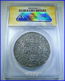 Reygersdahl Shipwreck 1743 Mexico Silver 8 Reales Antique XF 1700's Dollar Coin