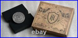 Roman Booteen The Witch 2 oz silver antique Box COA and Cold Storage Coin Copper