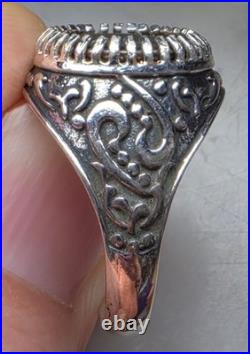 Roman Emperor Hadrian Genuine Ancient Silver Coin 925 Solid Silver Ring with COA
