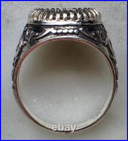 Roman Emperor Hadrian Genuine Ancient Silver Coin 925 Solid Silver Ring with COA