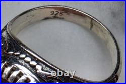 Roman Emperor Hadrian Genuine Ancient Silver Coin 925 Solid Silver Ring with COA