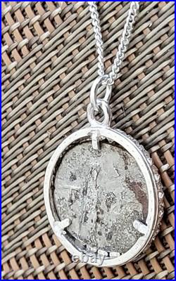 Roman Emperor Hadrian Genuine Ancient Silver Coin Solid Silver Necklace with COA
