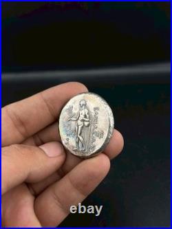 Roman Empires Ancient Eastern Vintage silver Coin Roman King Face