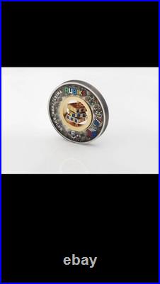 Rubik's Cube 2024 50th Anniversary 2oz. 9999 Silver Antiqued Colored $2 Coin