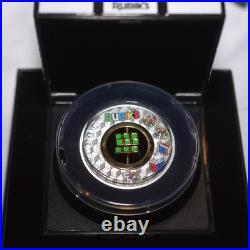 Rubik's Cube 2024 50th Anniversary 2oz. 9999 Silver Colored $2 CoinFree Silver