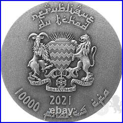SALADIN 2oz Silver Antiqued Coin Tchad Kingdom of Heaven Crusades 2021 Chad