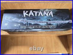 SEALED 2024 Chad Katana Sword 2 oz. 999 Silver Coin