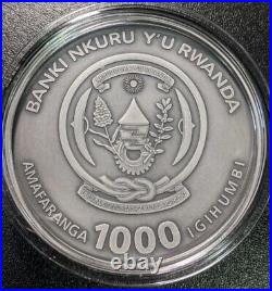SEDOV NAUTICAL 3 OUNCE 2021 3 oz High Relief Antique Silver Coin Rwanda