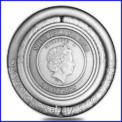 Sale Price 2020 2 oz Silver Niue Monkey King vs Erlang Shen Antiqued Coin
