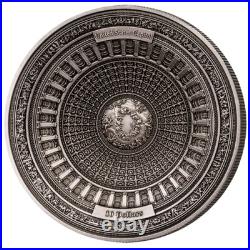 Samoa 2017 $10 U. S. United States Capital 100 grams 0.999 Silver 4 Layer Coin Samoa 2017 $10 U. S. United States Capital 100 grams 0.999 Silver 4 Layer Coin