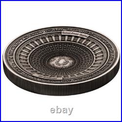 Samoa 2017 $10 U. S. United States Capital 100 grams 0.999 Silver 4 Layer Coin Samoa 2017 $10 U. S. United States Capital 100 grams 0.999 Silver 4 Layer Coin