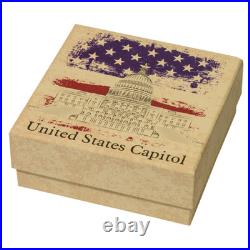 Samoa 2017 $10 U. S. United States Capital 100 grams 0.999 Silver 4 Layer Coin Samoa 2017 $10 U. S. United States Capital 100 grams 0.999 Silver 4 Layer Coin