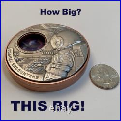 Samoa 2025 COSMIC ENCOUNTERS $1 ROTATING Silver & Copper BiMetallic-MINTAGE 250 Samoa 2025 COSMIC ENCOUNTERS $1 ROTATING Silver & Copper BiMetallic-MINTAGE 250