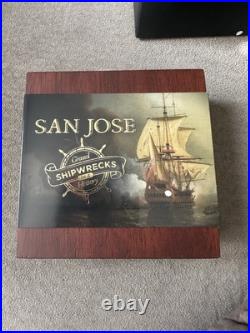 San Jose Grand Shipwrecks in a History 2 oz Antique finish Silver Coin Niue 2022 San Jose Grand Shipwrecks in a History 2 oz Antique finish Silver Coin Niue 2022