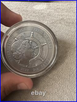 San Jose Grand Shipwrecks in a History 2 oz Antique finish Silver Coin Niue 2022 San Jose Grand Shipwrecks in a History 2 oz Antique finish Silver Coin Niue 2022