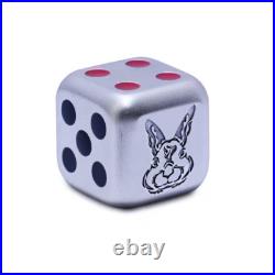 Set of 3-2023 Year of the Rabbit Rolling Dice 1 oz Colorized Antique Silver Coin