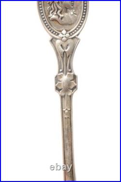 Set of 6 Vintage Coin Silver Spoons by William Owen Cincinnati Ohio