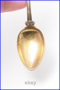 Set of 6 Vintage Coin Silver Spoons by William Owen Cincinnati Ohio Set of 6 Vintage Coin Silver Spoons by William Owen Cincinnati Ohio