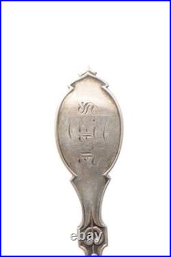 Set of 6 Vintage Coin Silver Spoons by William Owen Cincinnati Ohio Set of 6 Vintage Coin Silver Spoons by William Owen Cincinnati Ohio