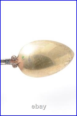 Set of 6 Vintage Coin Silver Spoons by William Owen Cincinnati Ohio