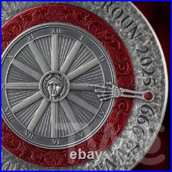 Si Vis Pacem, Para Bellum 2 oz Antique finish Silver Coin CFA Cameroon 2025