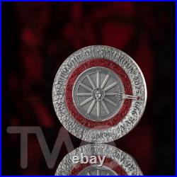 Si Vis Pacem, Para Bellum 2 oz Antique finish Silver Coin CFA Cameroon 2025