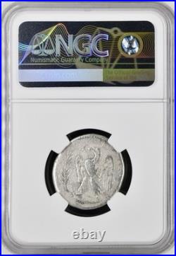 Silver Emperor Nero Large Roman Tetradrachm 54AD-68AD NGC Graded Fine Beautiful