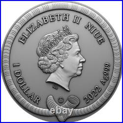 Silver coin Monkey Girl Mintage 1000 2022 Niue