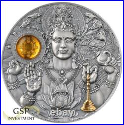 Silver coin Vishnu Divine Faces of the Sun 3 oz Antique finish 5$ Niue 2023 Silver coin Vishnu Divine Faces of the Sun 3 oz Antique finish 5$ Niue 2023