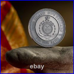 Silver coin Vishnu Divine Faces of the Sun 3 oz Antique finish 5$ Niue 2023 Silver coin Vishnu Divine Faces of the Sun 3 oz Antique finish 5$ Niue 2023