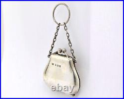 Small Antique Edwardian Sterling Silver Coin Purse