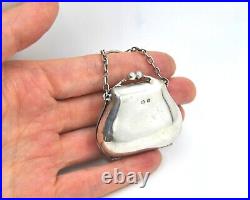 Small Antique Edwardian Sterling Silver Coin Purse