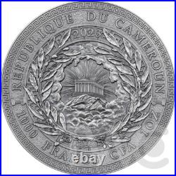 Sphinx The Great Greek Mythology 1 oz Antique finish Silver Coin Cameroon 2024