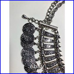 Sterling Silver Necklace Handmade Traditional Armenian Vintage Jewelry