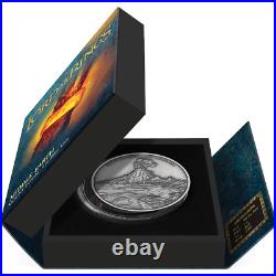 THE LORD OF THE RINGS Mount Doom 1oz Pure Silver Coin NZ Mint