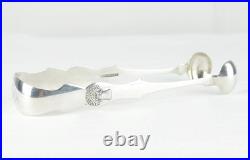 THOMAS RICHARDS COIN SILVER WHEAT SHEAF SUGAR TONGS c1815 NY 54 GRAMS