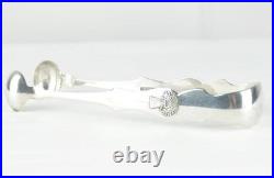 THOMAS RICHARDS COIN SILVER WHEAT SHEAF SUGAR TONGS c1815 NY 54 GRAMS
