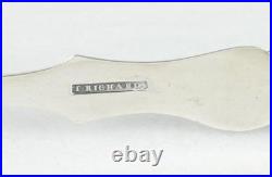 THOMAS RICHARDS COIN SILVER WHEAT SHEAF SUGAR TONGS c1815 NY 54 GRAMS