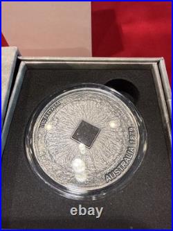 Tenham Meteorite Geography 50 g Antique finish Silver Coin CFA Cameroon 2022