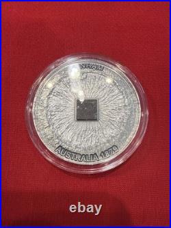 Tenham Meteorite Geography 50 g Antique finish Silver Coin CFA Cameroon 2022