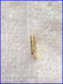 Tenpo Ni Shu Ban Kin Gold Silver Coin Edo Period Japan Antique 1832-1858