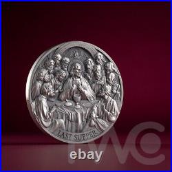 The Last Supper Bible Stories 2 oz Antique finish Silver Coin CFA Cameroon 2025