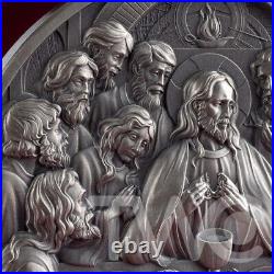 The Last Supper Bible Stories 2 oz Antique finish Silver Coin CFA Cameroon 2025