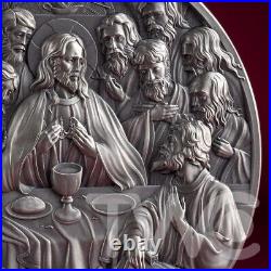 The Last Supper Bible Stories 2 oz Antique finish Silver Coin CFA Cameroon 2025