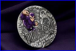 The Phantom 2023 2oz. 9999 Silver Antiqued Colored $2 Coin