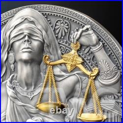 Themis The Great Greek Mythology 2 oz Antique finish Silver Coin Cameroon 2023 Themis The Great Greek Mythology 2 oz Antique finish Silver Coin Cameroon 2023