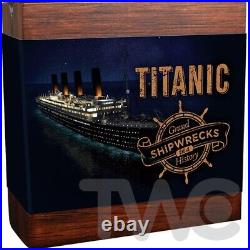 Titanic Grand Shipwrecks in a History 2 oz Antique finish Silver Coin Niue 2020 Titanic Grand Shipwrecks in a History 2 oz Antique finish Silver Coin Niue 2020