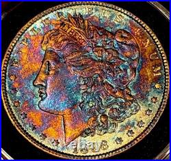Toned 1898 P Morgan Silver Dollar 90% Silver Antique U. S. Mint Coin