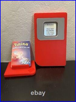 Troy Ounce Silver Antique Finish Pokémon Coin LE250 in Nintendo Game Boy Frame