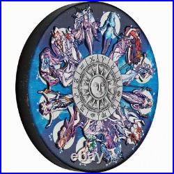 Tuvalu 2025 TWELVE GODDESSES 12 Signs of Roman Zodiac $5 5 Oz Silver Antique Tuvalu 2025 TWELVE GODDESSES 12 Signs of Roman Zodiac $5 5 Oz Silver Antique